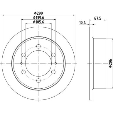 Hella | Bremsscheibe | 8DD 355 112-001