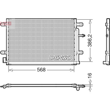Denso | Kondensator, Klimaanlage | DCN02038