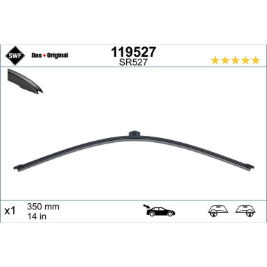 SWF Wischblatt Scheibenwischer DAS ORIGINAL REAR 119527 SWF Wischblatt Scheibenwischer DAS ORIGINAL REAR 119527