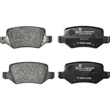 Delphi Bremsbelagsatz, Scheibenbremse LP1741 Delphi Bremsbelagsatz, Scheibenbremse LP1741