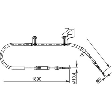 1 987 477 804 Seilzug, Feststellbremse