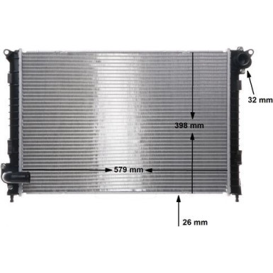 CR 983 000S Kühler, Motorkühlung BEHR