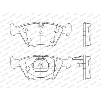 Ferodo Bremsbelagsatz, Scheibenbremse PREMIER ECO FRICTION FDB1073