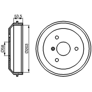 0 986 477 103 Bremstrommel