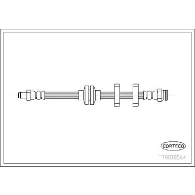 Corteco | Bremsschlauch | 19018564
