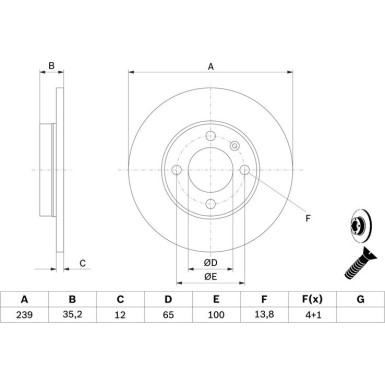 0 986 478 011 Bremsscheibe