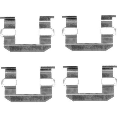 Hella | Zubehörsatz, Scheibenbremsbelag | 8DZ 355 203-131
