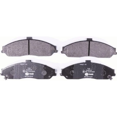 Hella Pagid | Bremsbelagsatz, Scheibenbremse | 8DB 355 012-561