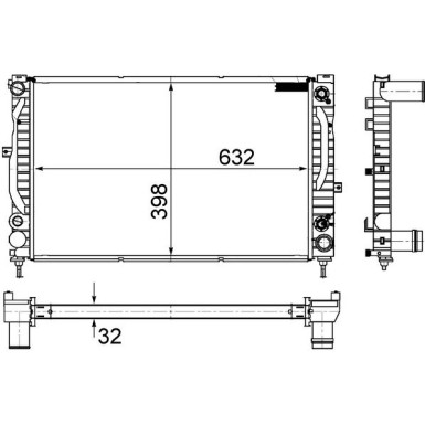 Mahle | Kühler, Motorkühlung | CR 1414 000S