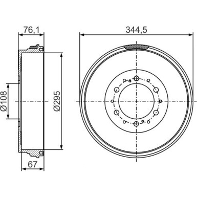 BOSCH | Bremstrommel | 0 986 477 297
