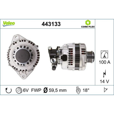 Valeo Generator VALEO CORE-FLEX 443133