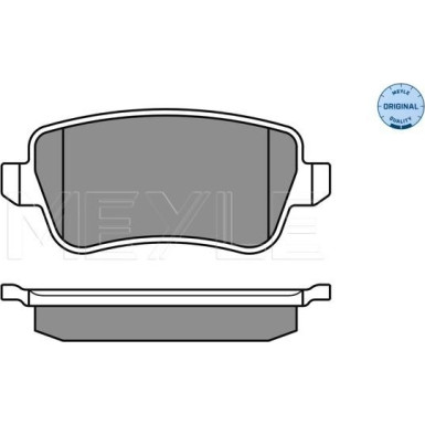 Meyle Bremsbelagsatz, Scheibenbremse MEYLE-ORIGINAL: True to OE 025 243 4817