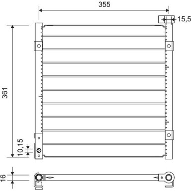 Valeo | Kondensator, Klimaanlage | 812712 Valeo | Kondensator, Klimaanlage | 812712