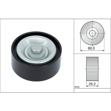 532 0715 10 Umlenk-/Führungsrolle, Keilrippenriemen