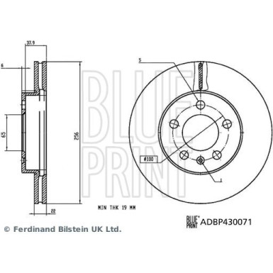 Blue Print | Bremsscheibe | ADBP430071
