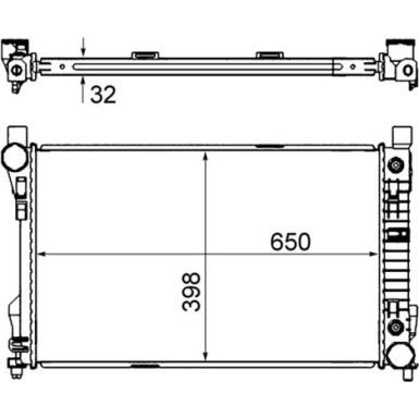 Mahle | Kühler, Motorkühlung | CR 1478 000S