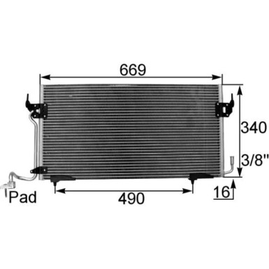 Mahle | Kondensator, Klimaanlage | AC 206 000S