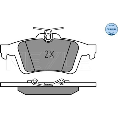 Meyle Bremsbelagsatz, Scheibenbremse MEYLE-ORIGINAL: True to OE 025 241 3717