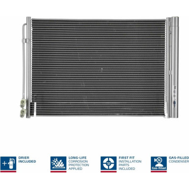 Nissens | Kondensator, Klimaanlage | 940110