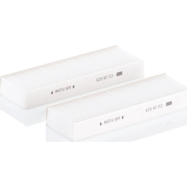 MANN-FILTER CU 26 025-2 Innenraumfilter, Partikelfilter MANN-FILTER CU 26 025-2 Innenraumfilter, Partikelfilter