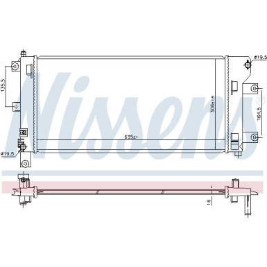 Nissens | Kühler, Motorkühlung | 68765
