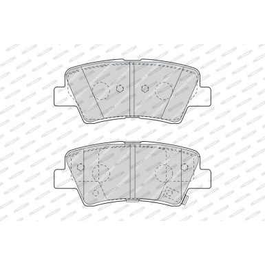 Ferodo Bremsbelagsatz, Scheibenbremse PREMIER ECO FRICTION FDB4387