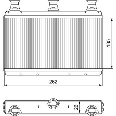 811537 Wärmetauscher, Innenraumheizung