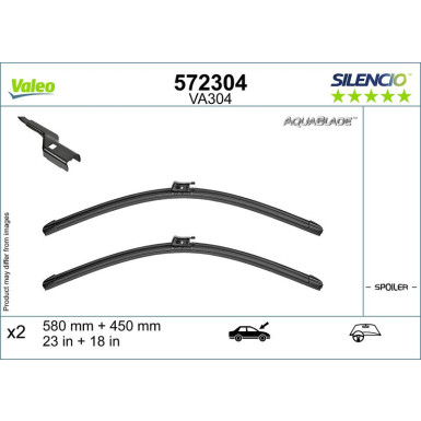 Valeo Wischblatt SILENCIO AQUABLADE SET 572304