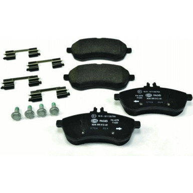 Hella Pagid | Bremsbelagsatz, Scheibenbremse | 8DB 355 012-601