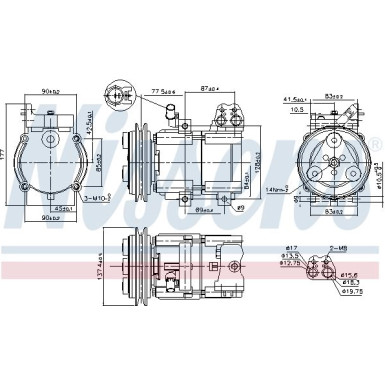 Nissens | Kompressor, Klimaanlage | 89283