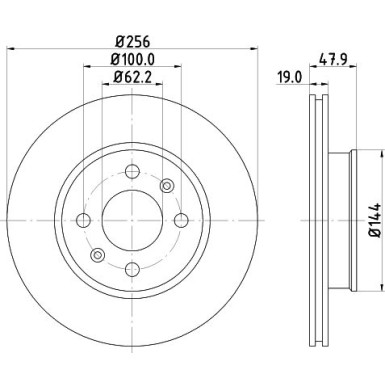 Hella | Bremsscheibe | 8DD 355 112-471