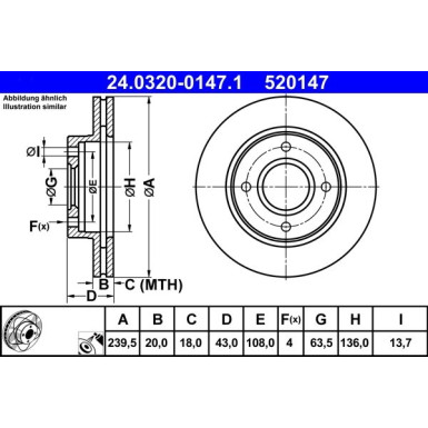 24.0320-0147.1 Bremsscheibe PowerDisc