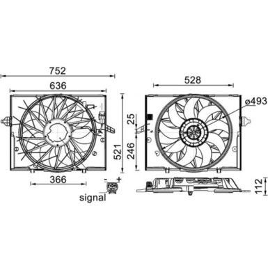 CFF 336 000S Lüfter, Motorkühlung BEHR