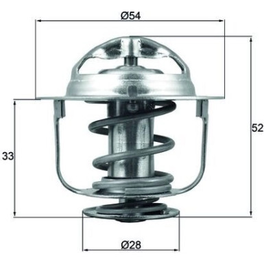Mahle Thermostat, Kühlmittel BEHR TX 198 88D