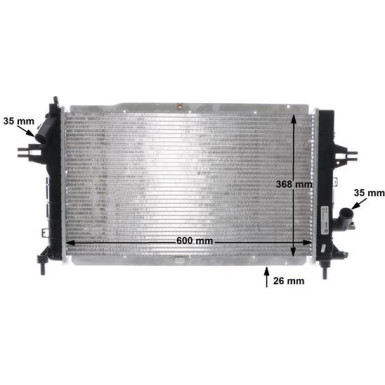 CR 1687 000S Kühler, Motorkühlung BEHR CR 1687 000S Kühler, Motorkühlung BEHR
