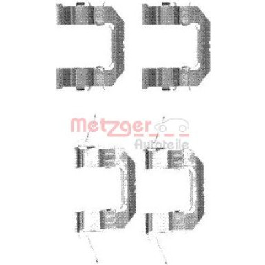 Metzger | Zubehörsatz, Scheibenbremsbelag | 109-1722