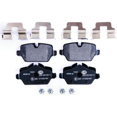Hella | Bremsbelagsatz, Scheibenbremse | 8DB 355 020-111