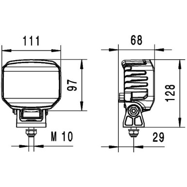 Hella | Arbeitsscheinwerfer | 1GA 996 488-011
