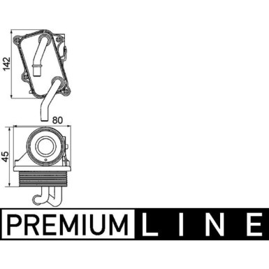 Mahle | Ölkühler, Motoröl | CLC 24 000P