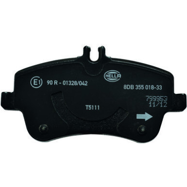 Hella | Bremsbelagsatz, Scheibenbremse | 8DB 355 018-331