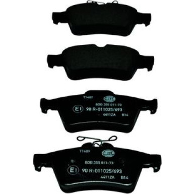 Hella | Bremsbelagsatz, Scheibenbremse | 8DB 355 011-731