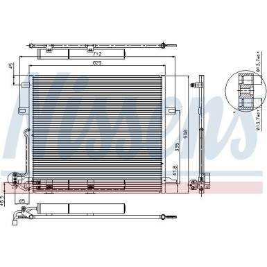 94897 Kondensator, Klimaanlage ** FIRST FIT **