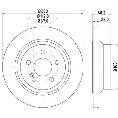 Hella | Bremsscheibe | 8DD 355 129-791