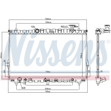 Nissens | Kühler, Motorkühlung | 67030