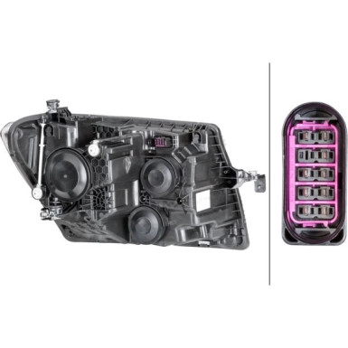 Hella 2 x HELLA Hauptscheinwerfer 1EB 012 830-011