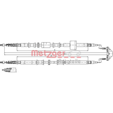 11.5766 Seilzug, Feststellbremse 11.5766 Seilzug, Feststellbremse