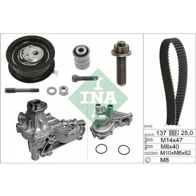 530 0377 32 Wasserpumpe + Zahnriemensatz