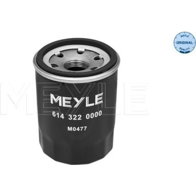 614 322 0000 Ölfilter MEYLE-ORIGINAL: True to OE. 614 322 0000 Ölfilter MEYLE-ORIGINAL: True to OE.