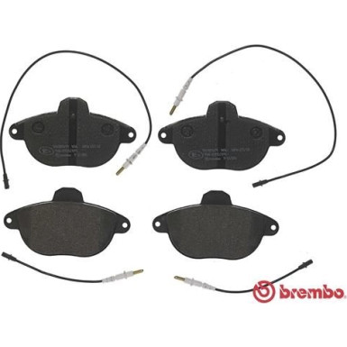 Brembo | Bremsbelagsatz, Scheibenbremse | P 61 055