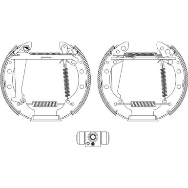 Hella | Bremsbackensatz | 8DB 355 004-961